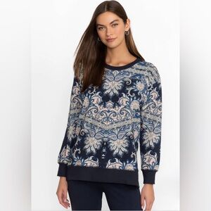 *NWT* Johnny Was Roman Paisley Crewneck Sweatshirt | Size XS